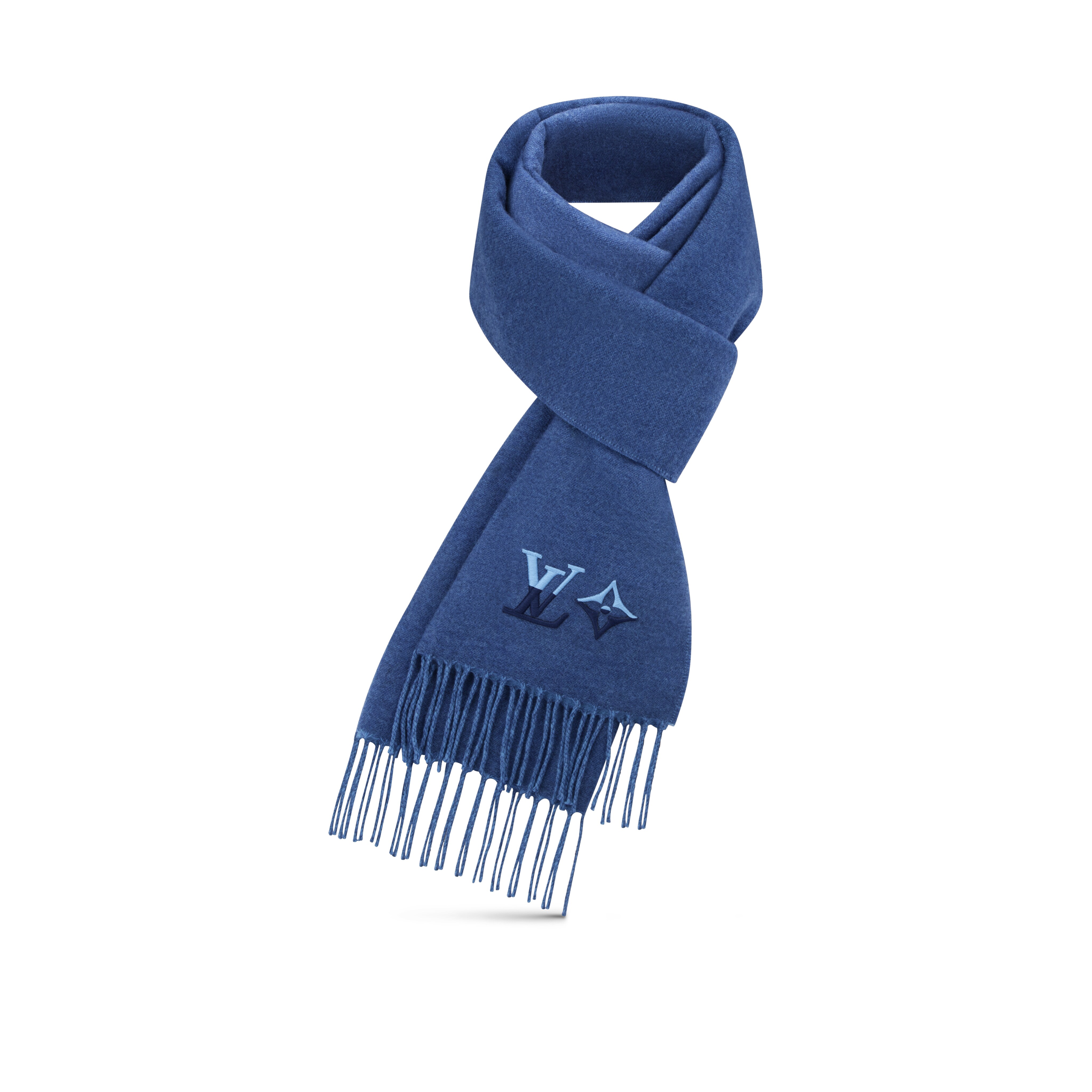 Louis vuitton store scarf navy blue